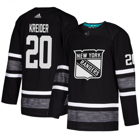 Men's Adidas New York Rangers #20 Chris Kreider Black 2019 All-Star Game Parley Authentic Stitched NHL Jersey - Ujersey