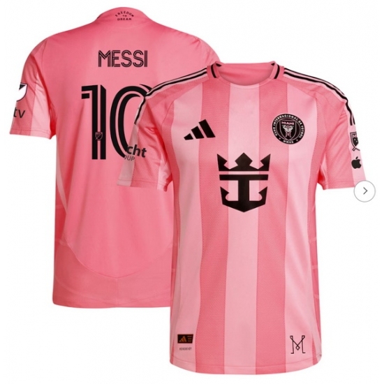 Men's Inter Miami CF Lionel Messi adidas Light Pink 2025 Euforia Authentic Player Jersey - Ujersey