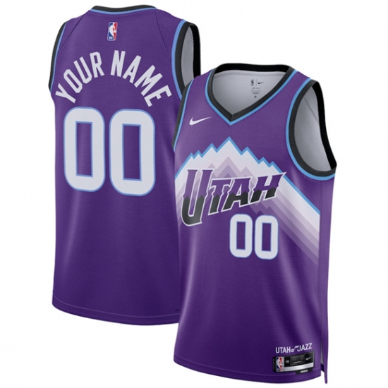 Men's Utah Jazz Active Player Custom Purple 2025 Icon Edition Stitched Basketball Jersey - Ujersey