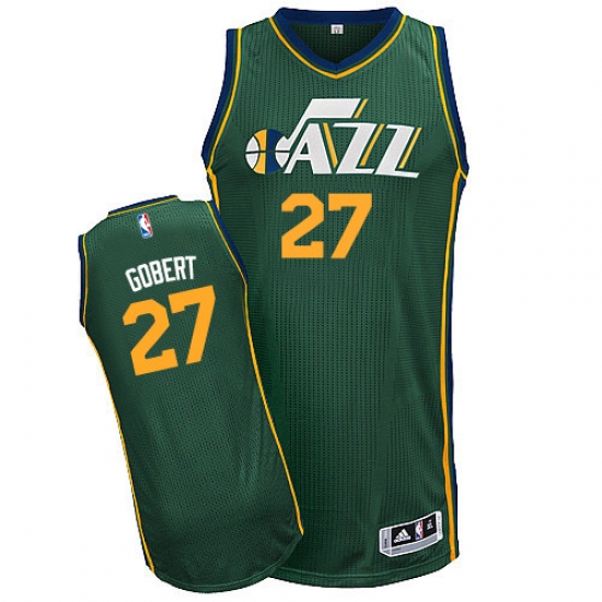Men's Adidas Utah Jazz #27 Rudy Gobert Authentic Green Alternate NBA Jersey - Ujersey