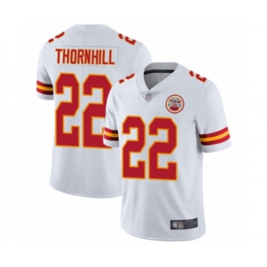 Men's Kansas City Chiefs #22 Juan Thornhill White Vapor Untouchable Limited Player Football Jersey - Ujersey