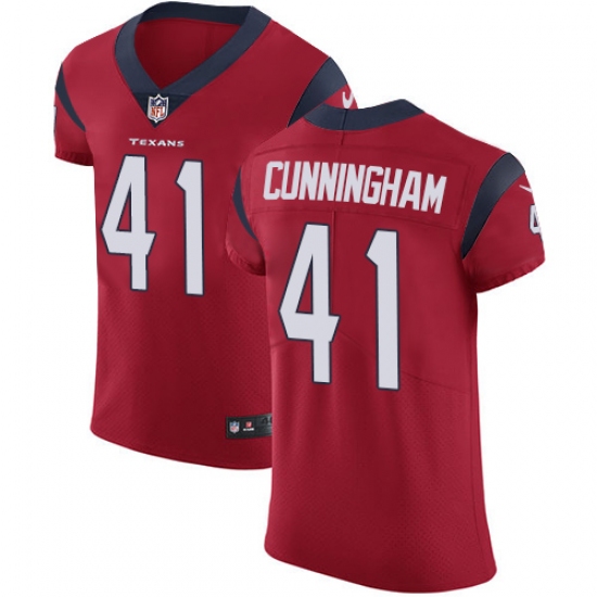 Men's Nike Houston Texans #41 Zach Cunningham Red Alternate Vapor Untouchable Elite Player NFL Jersey - Ujersey