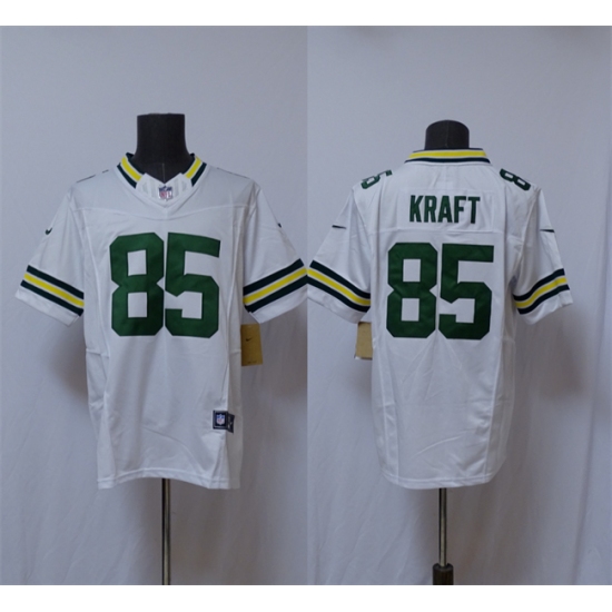Men's Green Bay Packers #85 Tucker Kraft White Vapor 2025 F.U.S.E. Limited Football Stitched Jersey - Ujersey