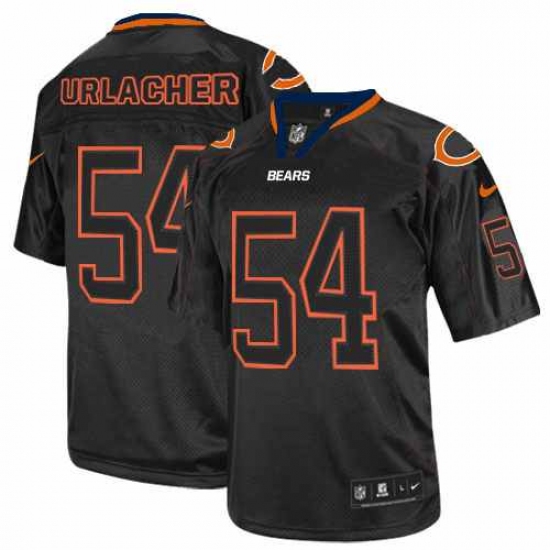 Men's Nike Chicago Bears #54 Brian Urlacher Elite Lights Out Black NFL Jersey - Ujersey