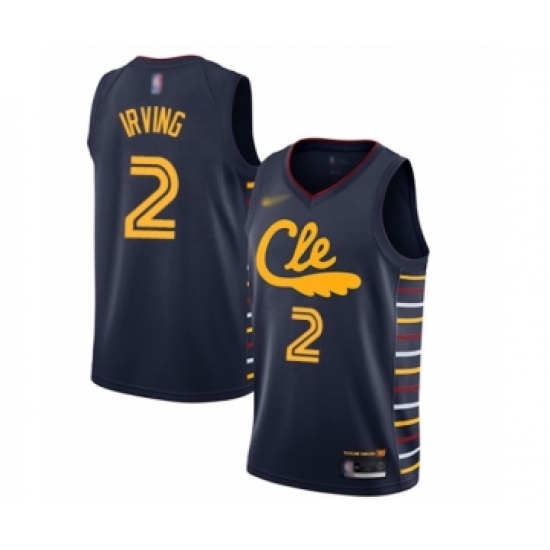 Women's Cleveland Cavaliers #2 Kyrie Irving Swingman Navy Basketball Jersey - 2019 20 City Edition - Ujersey