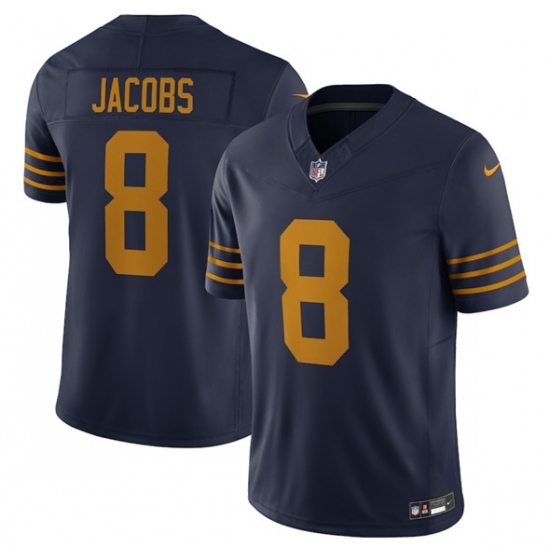 Men's Green Bay Packers #8 Josh Jacobs Navy The 1923 Classic Vapor F.U.S.E. Limited Football Stitched Jersey - Ujersey