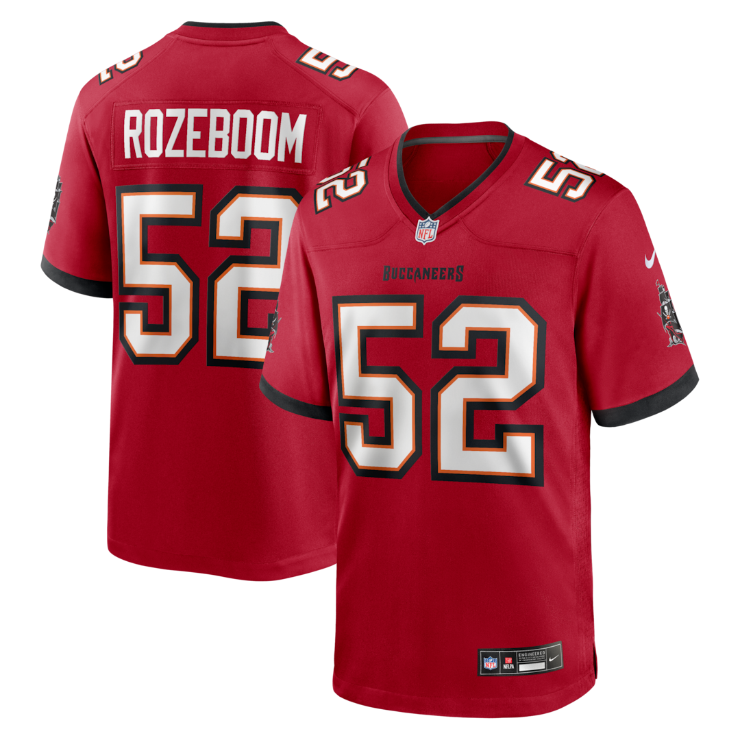 Men's Tampa Bay Buccaneers Christian Rozeboom Nike Red Team Game Jersey