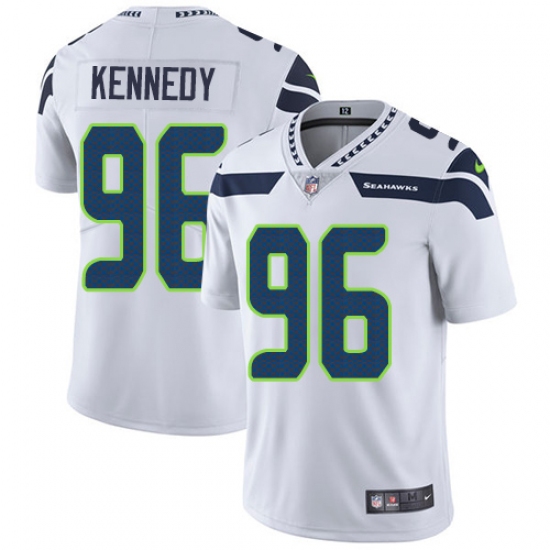 Youth Nike Seattle Seahawks #96 Cortez Kennedy Elite White NFL Jersey - Ujersey