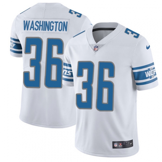 Youth Nike Detroit Lions #36 Dwayne Washington White Vapor Untouchable Limited Player NFL Jersey - Ujersey