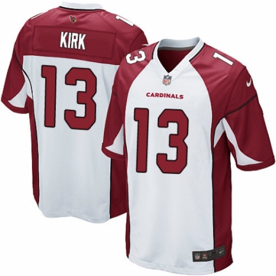Men's Nike Arizona Cardinals #13 Christian Kirk Game White NFL Jersey - Ujersey