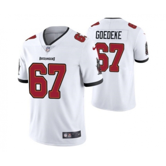 Men's Tampa Bay Buccaneers #67 Luke Goedeke White Vapor Untouchable Limited Stitched Jersey - Ujersey