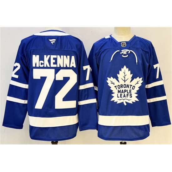 Men's Toronto Maple Leafs #72 Gavin McKenna Blue 2024-25 Stitched Hockey Jersey - Ujersey