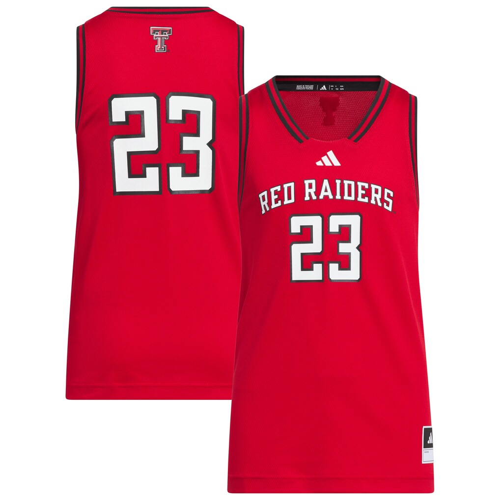 Youth adidas #23 Red Texas Tech Red Raiders Replica Swingman Jersey - U-jersey