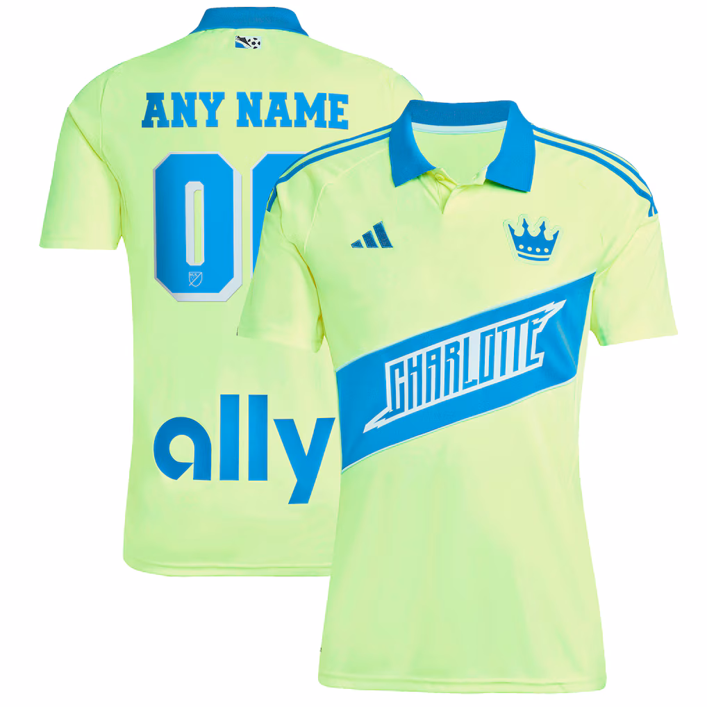 Men's Charlotte FC adidas Yellow 2025 Third Replica Custom Jersey - Ujersey NHL
