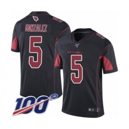 Men's Arizona Cardinals #5 Zane Gonzalez Limited Black Rush Vapor Untouchable 100th Season Football Jersey - Ujersey