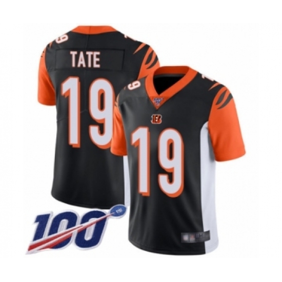 Youth Cincinnati Bengals #19 Auden Tate Black Team Color Vapor Untouchable Limited Player 100th Season Football Jersey - Ujersey