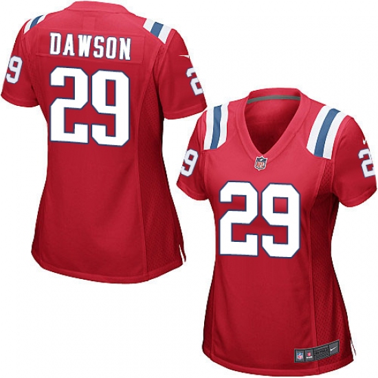 Women's Nike New England Patriots #29 Duke Dawson Game Red Alternate NFL Jersey - Ujersey