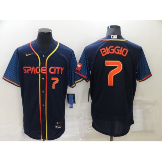 Men's Houston Astros #7 Craig Biggio Nike Navy 2022 City Connect Player Jersey - Ujersey