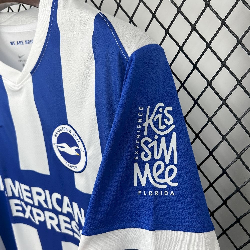 Brighton & Hove Albion Football Jersey Home Custom Shirt 2025/26 - ujerseystore