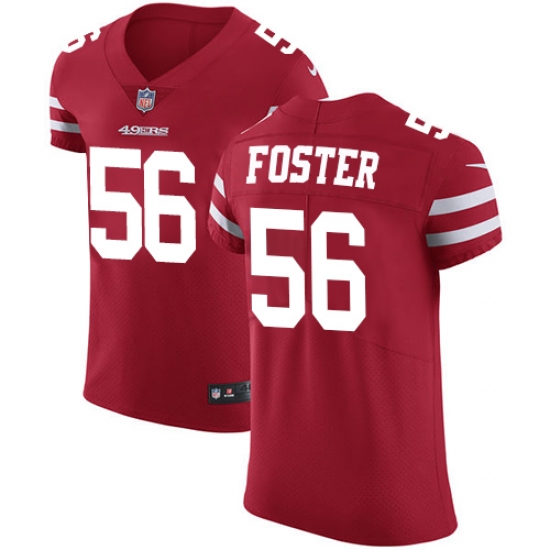 Men's Nike San Francisco 49ers #56 Reuben Foster Red Team Color Vapor Untouchable Elite Player NFL Jersey - Ujersey