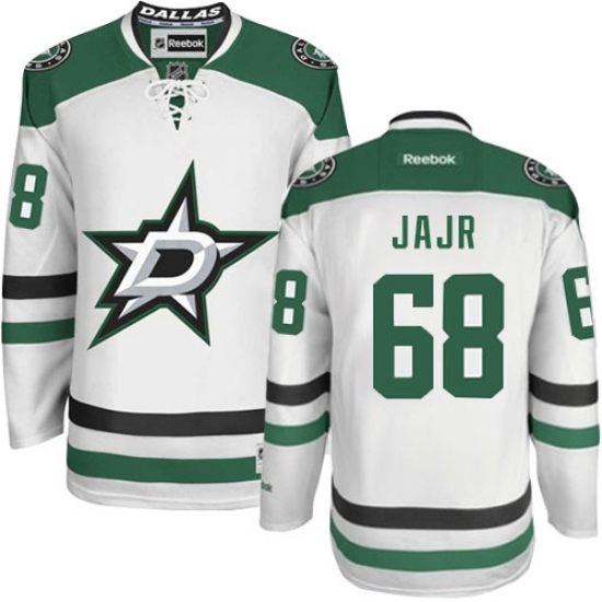 Women's Reebok Dallas Stars #68 Jaromir Jagr Authentic White Away NHL Jersey - Ujersey