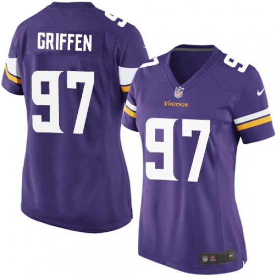Women's Nike Minnesota Vikings #97 Everson Griffen Game Purple Team Color NFL Jersey - Ujersey