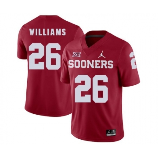 Oklahoma Sooners 26 Damien Williams White College Football Jersey - Ujersey
