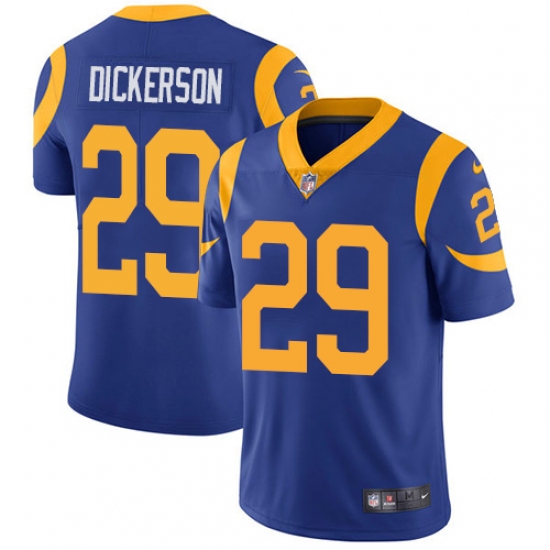 Youth Nike Los Angeles Rams #29 Eric Dickerson Royal Blue Alternate Vapor Untouchable Limited Player NFL Jersey - Ujersey