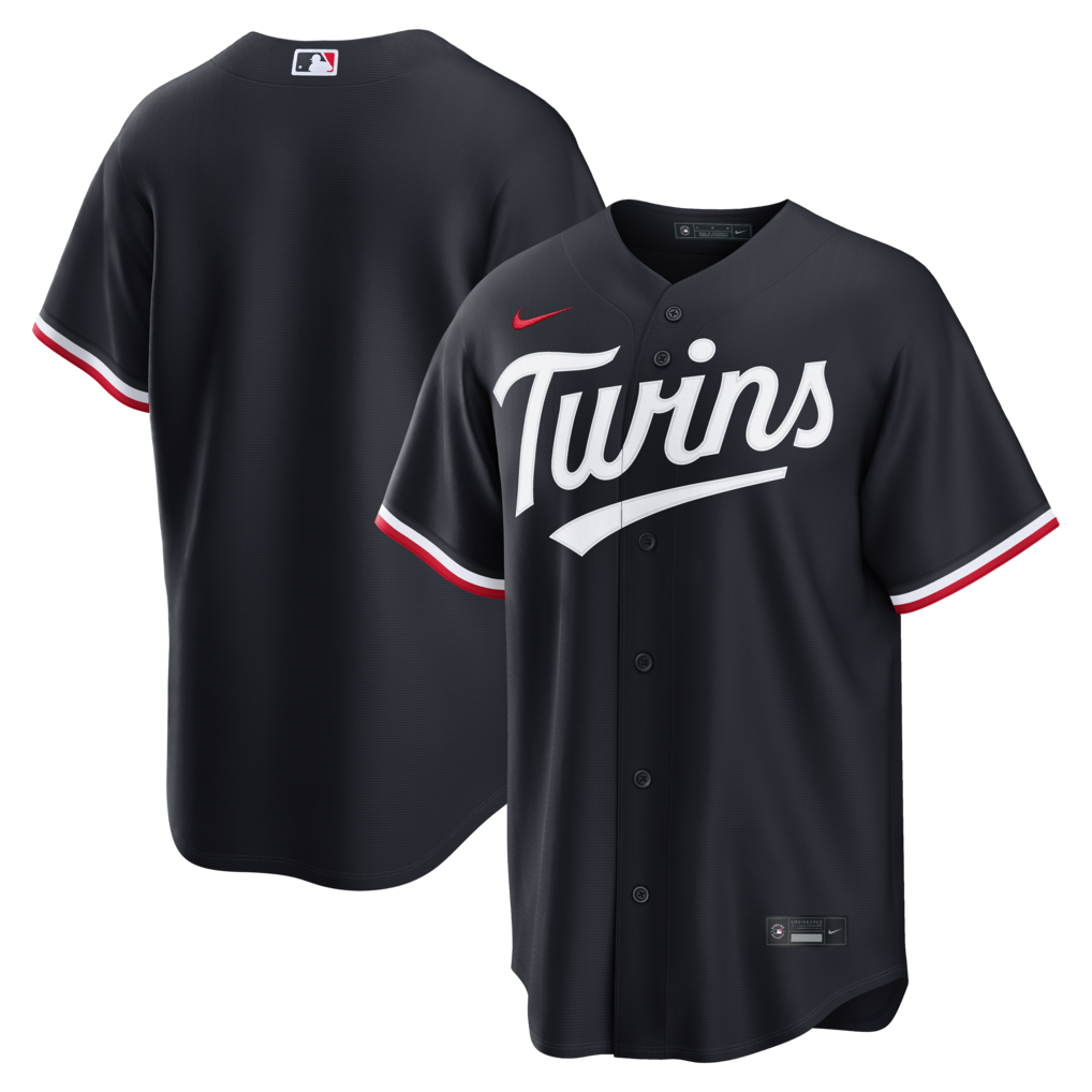 Men's Minnesota Twins  Nike Navy Alternate Replica Jersey - Ujersey