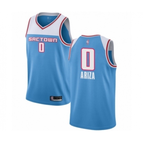 Youth Sacramento Kings #0 Trevor Ariza Swingman Blue Basketball Jersey - 2018 19 City Edition - Ujersey