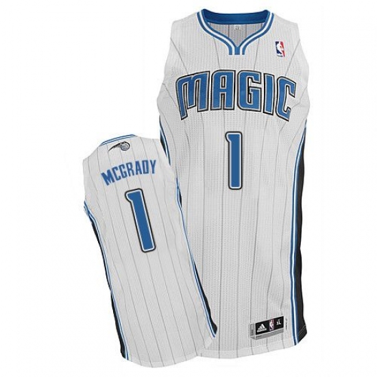 Men's Adidas Orlando Magic #1 Tracy Mcgrady Authentic White Home NBA Jersey - Ujersey