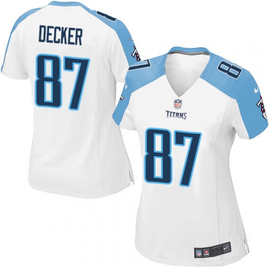 Women's Nike Tennessee Titans #87 Eric Decker Game White NFL Jersey - Ujersey