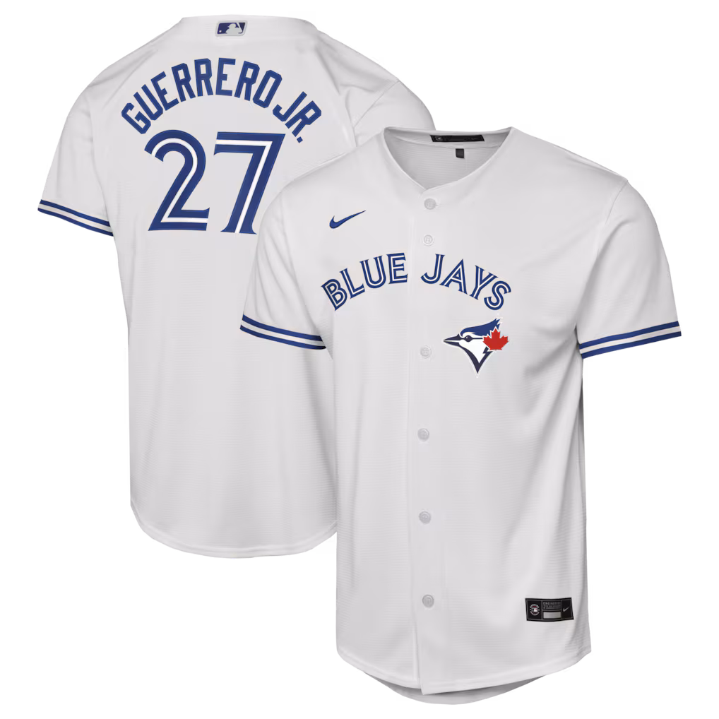 Youth Toronto Blue Jays Vladimir Guerrero Jr. Nike White Home Baseline Jersey - Ujersey