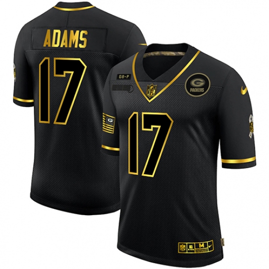 Men's Green Bay Packers #17 Davante Adams Olive Gold Nike 2020 Salute To Service Limited Jersey - Ujersey