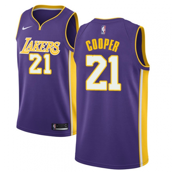 Women's Nike Los Angeles Lakers #21 Michael Cooper Swingman Purple NBA Jersey - Statement Edition - Ujersey
