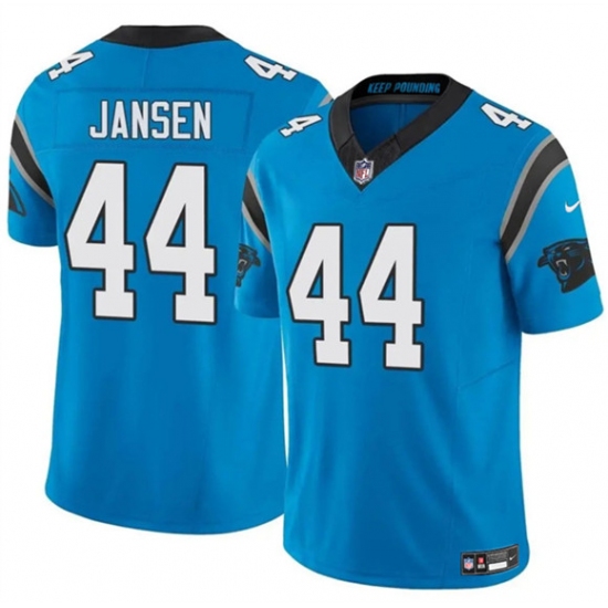 Men's Carolina Panthers #44 J.J. Jansen Blue 2025 F.U.S.E. Vapor Limited Football Stitched Jersey - Ujersey