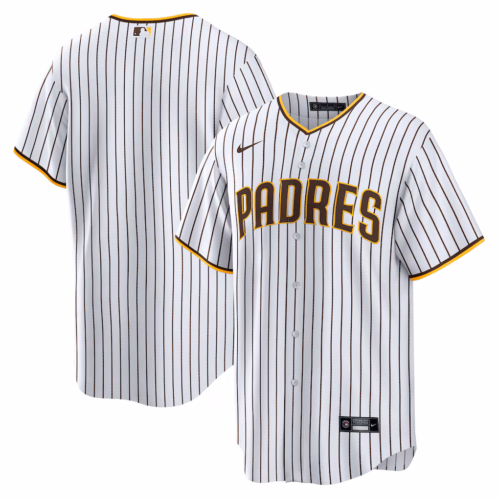 Men's San Diego Padres Nike White Home Big & Tall Replica Jersey