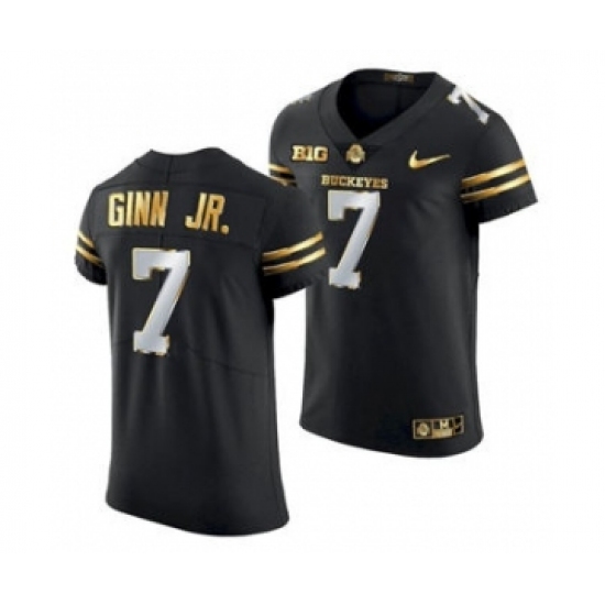 Men's Ohio State Buckeyes Ted Ginn Jr. Black Golden Edition Jersey 2020-21 - Ujersey