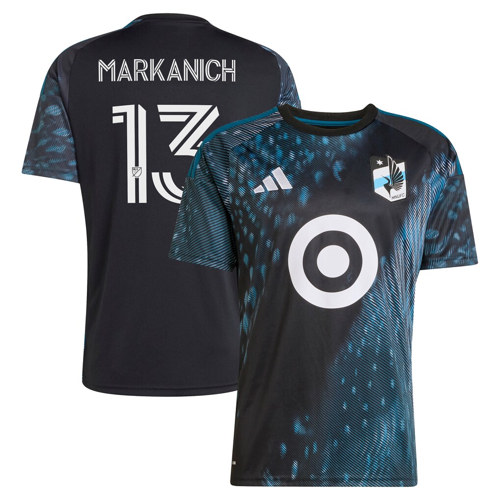 Men's Minnesota United FC Anthony Markanich adidas Black 2026 The Decade Kit Replica Jersey - Ujersey