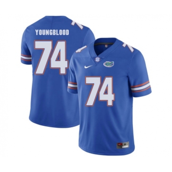 Florida Gators 74 Jack Youngblood Blue College Football Jersey