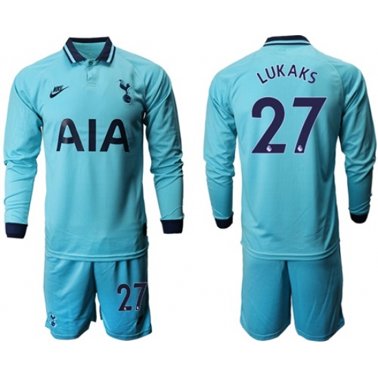 Tottenham Hotspur #27 Lukaks Third Long Sleeves Soccer Club Jersey