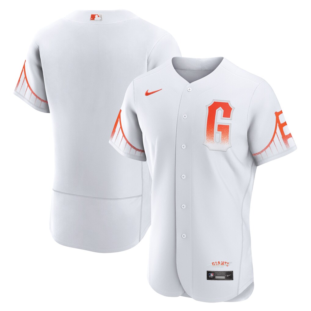 Men's San Francisco Giants Nike White City Connect Authentic Jersey - U-jersey