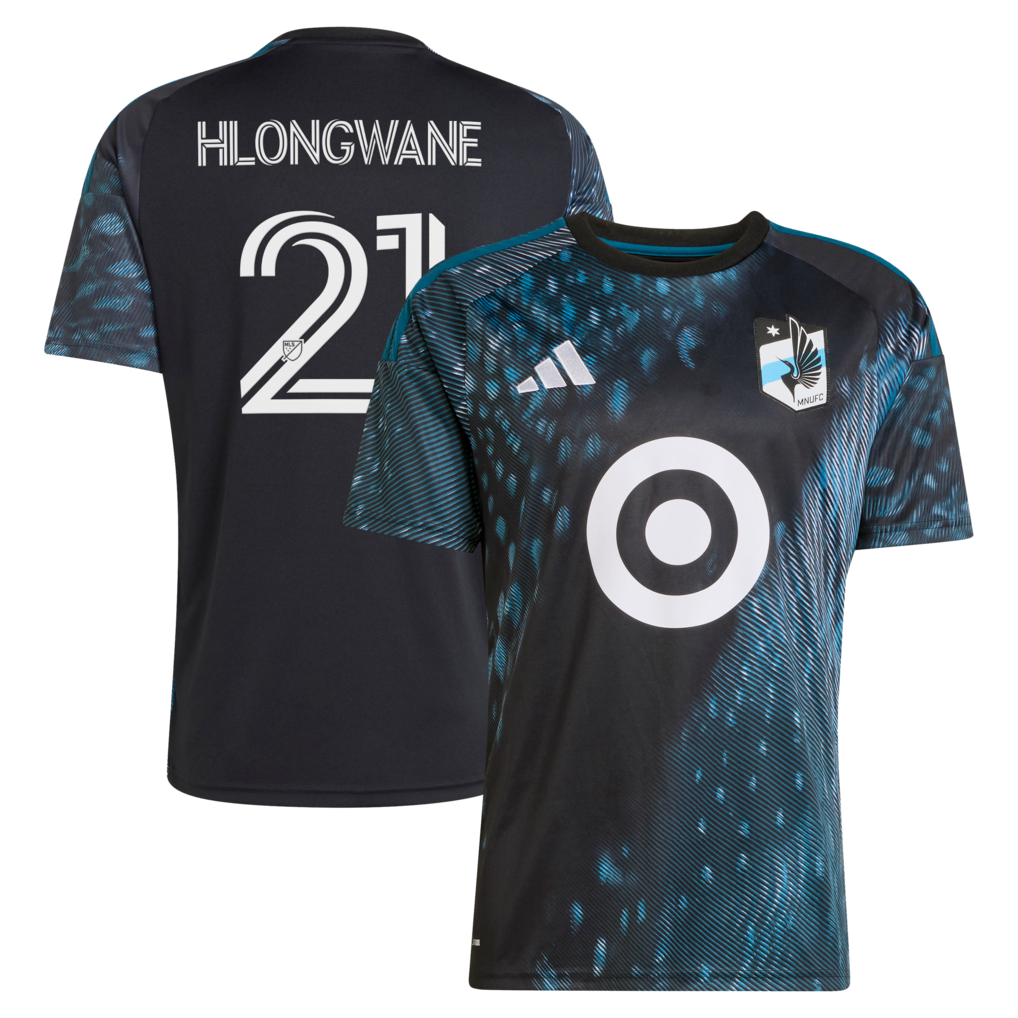 Men's Minnesota United FC Bongokuhle Hlongwane adidas Black 2026 The Decade Kit Replica Jersey - Ujersey