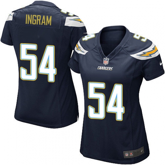 Women's Nike Los Angeles Chargers #54 Melvin Ingram Game Navy Blue Team Color NFL Jersey - Ujersey