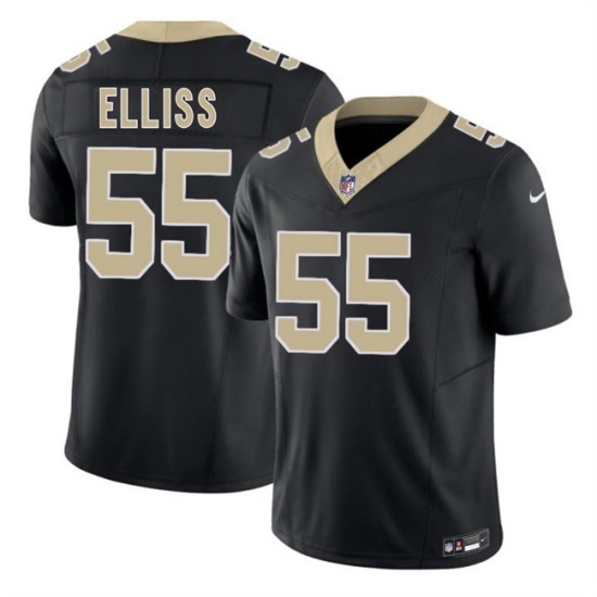 Men's New Orleans Saints #55 Kaden Elliss Black 2026 F.U.S.E Vapor Limited Stitched Football Jersey - Ujersey