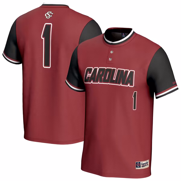 Unisex GameDay Greats Garnet South Carolina Gamecocks Lightweight Collegiate Softball Fashion Jersey - Ujersey