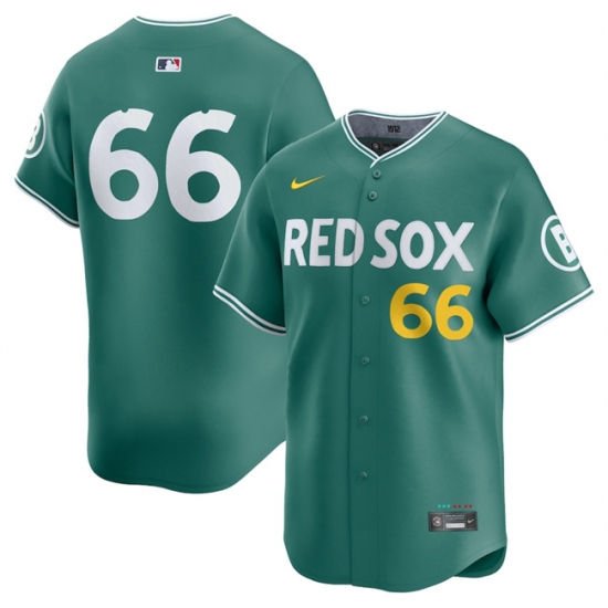 Men's Boston Red Sox #66 Brayan Bello Green 2025 City Connect Limited Stitched Baseball Jersey - Ujersey