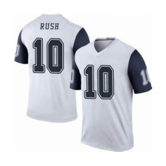 Men's Nike Dallas Cowboys #10 Cooper Rush White Stitched NFL Limited Rush Jersey - Ujersey