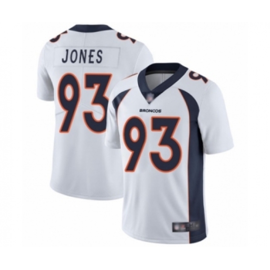 Youth Denver Broncos #93 Dre'Mont Jones White Vapor Untouchable Limited Player Football Jersey - Ujersey