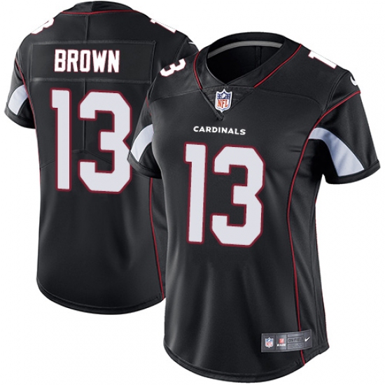 Women's Nike Arizona Cardinals #13 Jaron Brown Black Alternate Vapor Untouchable Limited Player NFL Jersey - Ujersey
